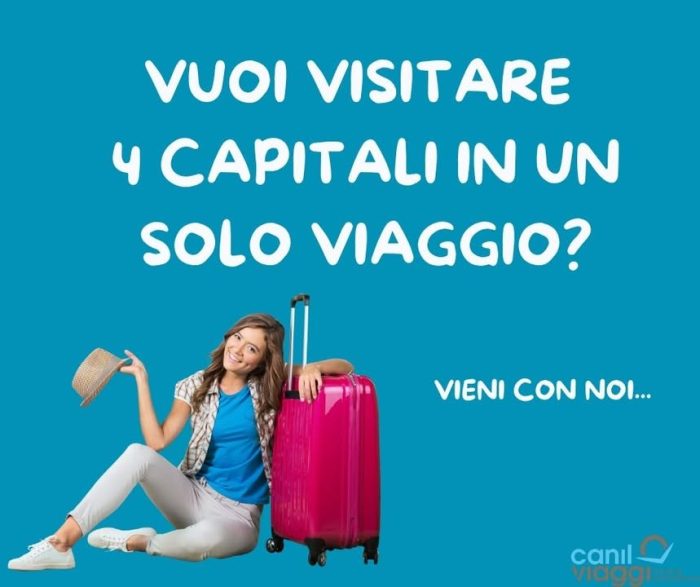 🗺4 capitali in un solo viaggio: un sogno che diventa realtà!

Parti per un tour emozionante nel cuore dell’Europa, tra atmosfere imperiali, panorami mozzafiato e città cariche di storia e fascino.

 Scopri le Capitali Imperiali della Mitteleuropa:
🇦🇹 Vienna – raffinata e maestosa
🇭🇺 Budapest – affascinante e vibrante
🇨🇿 Praga – romantica e misteriosa
🇸🇰 Bratislava – intima e ricca di sorprese

Un viaggio tra cultura, architettura e bellezza senza tempo.

📆 Dal 19 al 27 luglio 2025
💶 € 1.590,00 fino al 31 maggio – poi € 1.690,00
🧳 Incluso: volo a/r, hotel 4⭐, trasferimenti, guida per tutto il tour, pullman, assicurazione medica/bagaglio/annullamento

Per info e costi, contattaci!
Info & contatti
☎ 042430068
📧 info@canilviaggi.it
BUON VIAGGIO !!!