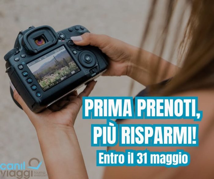 💥 Chi prenota prima... parte meglio e spende meno!

Approfitta degli ultimi 15 giorni per bloccare la tariffa scontata sui nostri viaggi in partenza quest’estate ☀️
⏳ Il Prenota Prima scade il 31 maggio: scegli oggi e risparmia!

✈️ Viaggi in aereo: quando il sogno decolla e il mondo ti aspetta dall’altra parte delle nuvole.
🇪🇸 🇵🇹 Spagna e Portogallo: il calore dell’Atlantico, città vivaci e tradizioni che profumano di azulejos e tapas.
🇵🇱 Polonia: un viaggio che unisce storia intensa, città dal fascino autentico e castelli da fiaba.
🇦🇲 Armenia: tra monasteri scavati nella roccia e paesaggi mozzafiato, un viaggio fuori dalle rotte più battute.
🇰🇷 Corea del Sud: modernità e spiritualità, templi e grattacieli, street food e giardini zen. Un’esperienza unica nel cuore dell’Asia.

🚌 Preferisci restare in Europa o Italia con il comfort del pullman?
🇮🇹 Umbria e le sue meraviglie, tra borghi medievali e sapori autentici
🇨🇿 Praga, la città delle cento torri, incantevole in ogni angolo
🇮🇹 Gran Tour della Costiera Amalfitana: un susseguirsi di colori, scogliere, limoni e bellezza pura

E non è tutto! Abbiamo in programma tantissime altre destinazioni, pensate per farti vivere il meglio dell’estate — che tu voglia volare lontano o scoprire meraviglie dietro l’angolo.

Per info e costi, contattaci!
Info & contatti
☎ 042430068
📧 info@canilviaggi.it
BUON VIAGGIO !!!