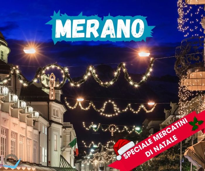 🎄RUBRICA MERCATINI – GIORNO 5 : MERANO🎄
Immersa tra le montagne e attraversata dal fiume Passirio, Merano a Natale diventa una cartolina vivente: le bancarelle lungo il Kurpromenade brillano di luci, profumi e colori.
🌟 Curiosità: l’atmosfera romantica dei mercatini di Merano è resa ancora più speciale dalle tipiche “Thermen”, le famose terme della città, che attiravano già nel passato personaggi illustri come l’Imperatrice Elisabetta d’Austria, la nostra Sissi 👑.
🎁 Perché andare:
Per passeggiare tra casette in legno e luci natalizie lungo il fiume ✨
Per scoprire artigianato tipico e sapori altoatesini 🍷
Per unire magia natalizia e benessere, magari con un tuffo alle terme 💧
📅 Merano è una delle tappe più amate dei nostri viaggi ai Mercatini di Natale.
QUANDO?
Domenica 21 dicembre
📞 Vuoi partire con noi?
Scrivici su WhatsApp → 0424 30068
📧 info@canilviaggi.it
BUON VIAGGIO !!!